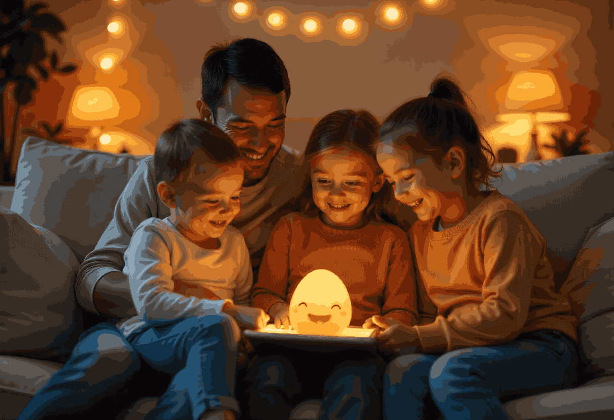 Family playing